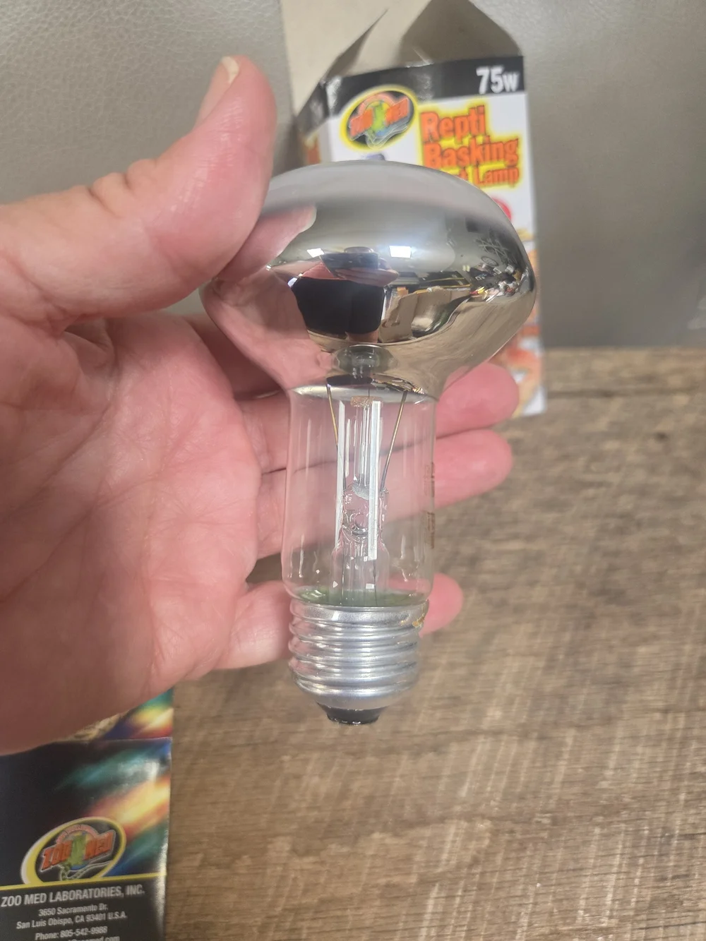 Zoo Med Repti Reptile Basking Spot Lamp 75W - Bin 1E